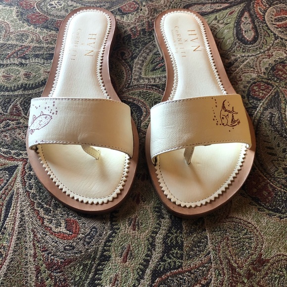 NWT Cornetti Italian Cannucce Fish Slides • Size 6 - Picture 4 of 11